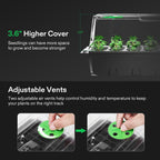 VIVOSUN 1-Pack Seed Starter Kit, 40-Cell Tray, LED Lights and Heat Mat