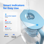 Waterdrop PT-07B Water Filter Pitcher, 10-Cup, NSF Certified, Blue