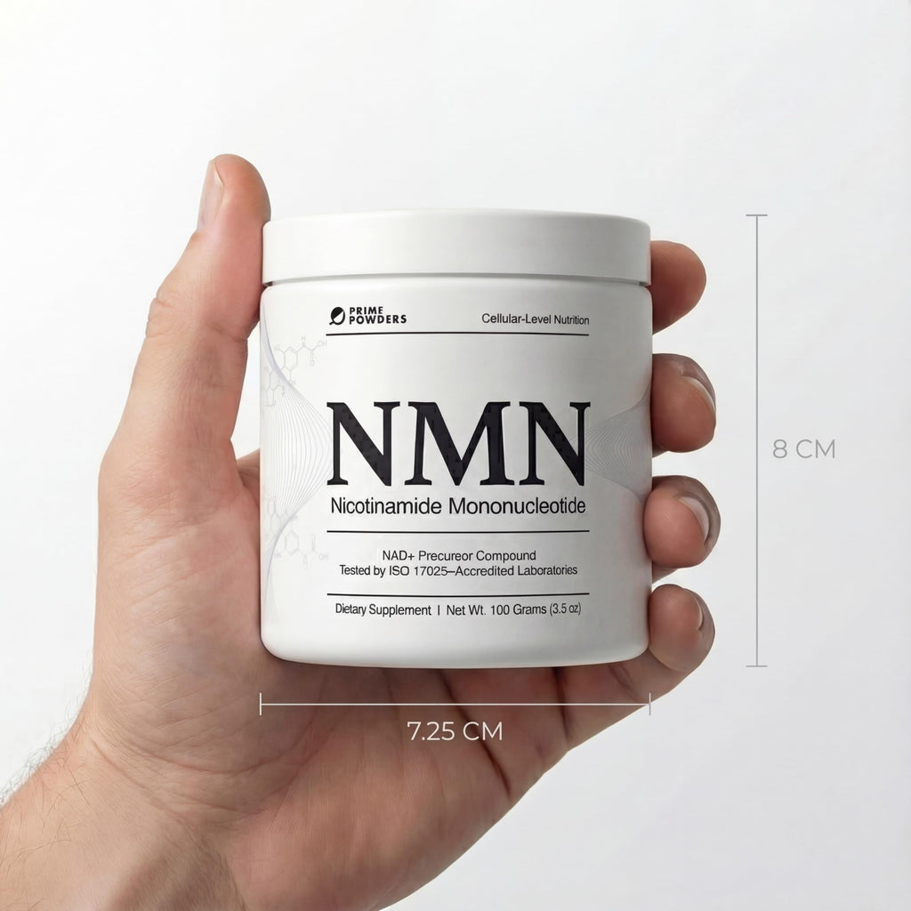 Prime Powders NMN Powder | 100g Fast Dissolve Powder Supplement | 500mg Nicotinamide Mononucleotide per Serving | Manufactured in The USA Third-Party Tested