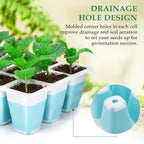 Hanaoyo 5 PCS Reusable Seed Starter Tray, 60 Cells Seed Starter Kit with Flexible Pop-Out Cells, Seedling Starter Trays for Seed Starter, Indoor Greenhouse Seeding Planting Growing