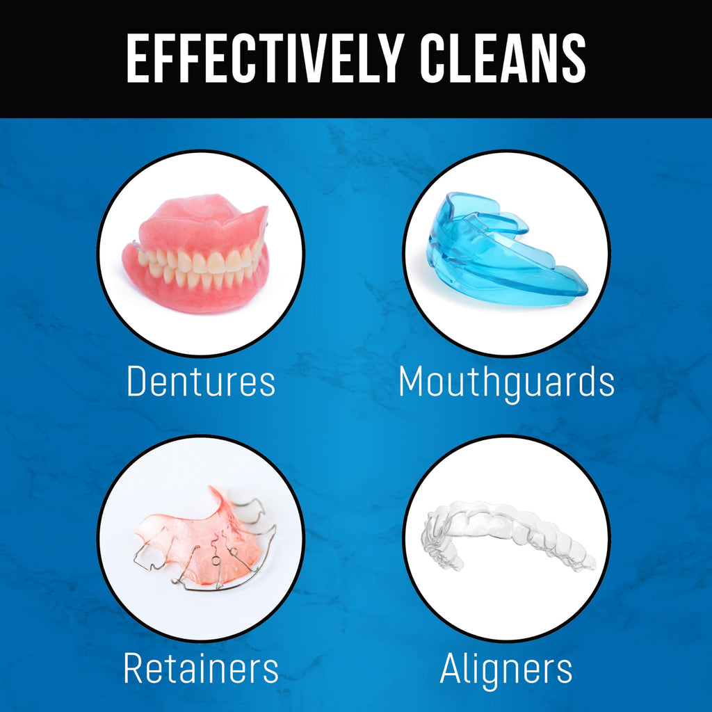 ZENGATE Retainer Cleaner Tablets for Dentures, Retainers, Aligners & Night Guards – 120 Denture Cleaning Tablets, 3-Minute Deep Clean, Removes Odor, Plaque & Stains – FSA HSA Eligible
