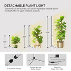 SANSI T10 Standing Grow Lights for Indoor Plants, Vertical Grow Light 4.3FT