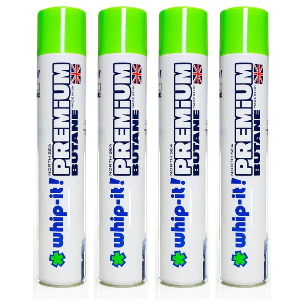 Whip-It! Premium Butane Can 420ml (4 Pack), Virtually Zero Impurities, in Supply Syndicate Packaging