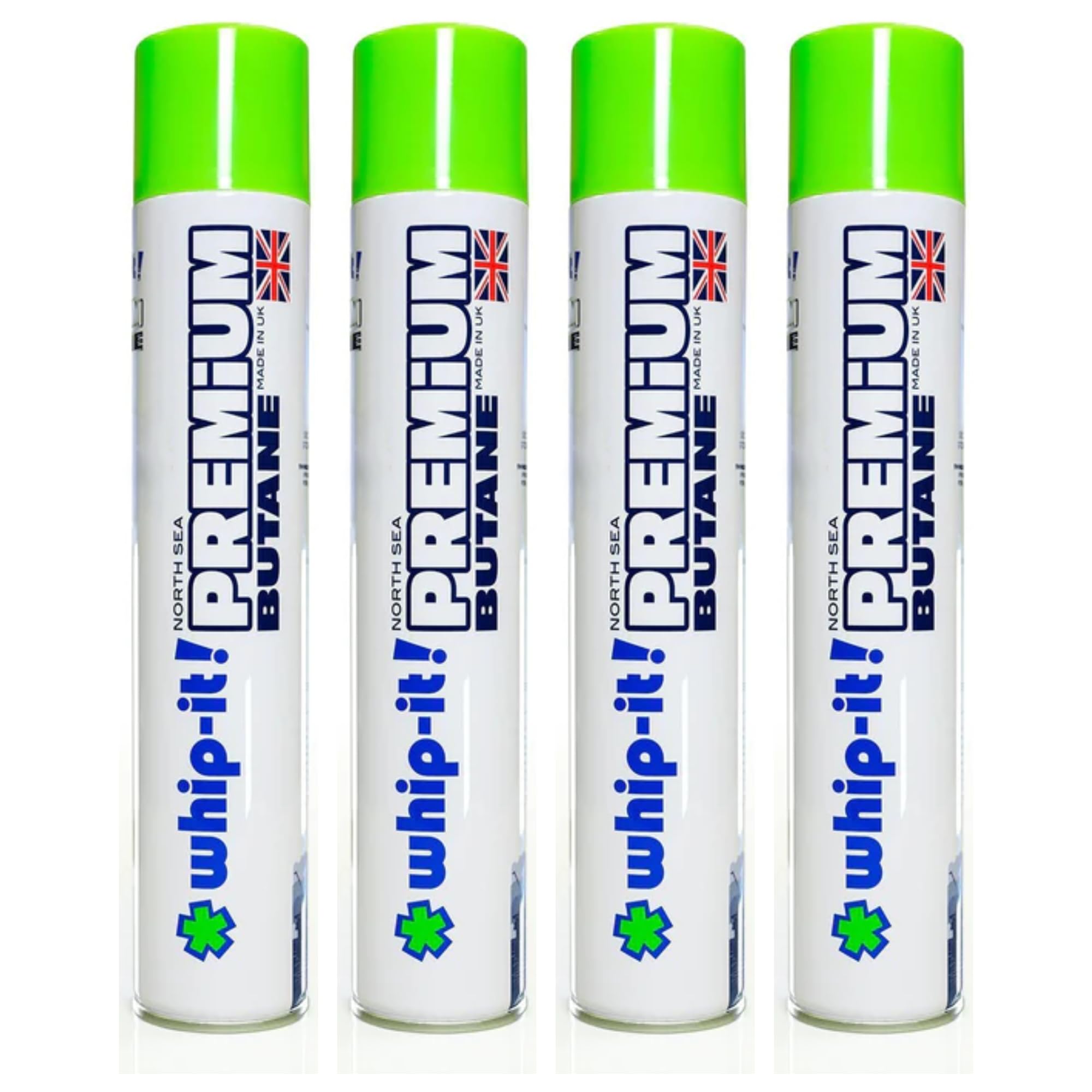Whip-It! Premium Butane Can 420ml (4 Pack), Virtually Zero Impurities, in Supply Syndicate Packaging
