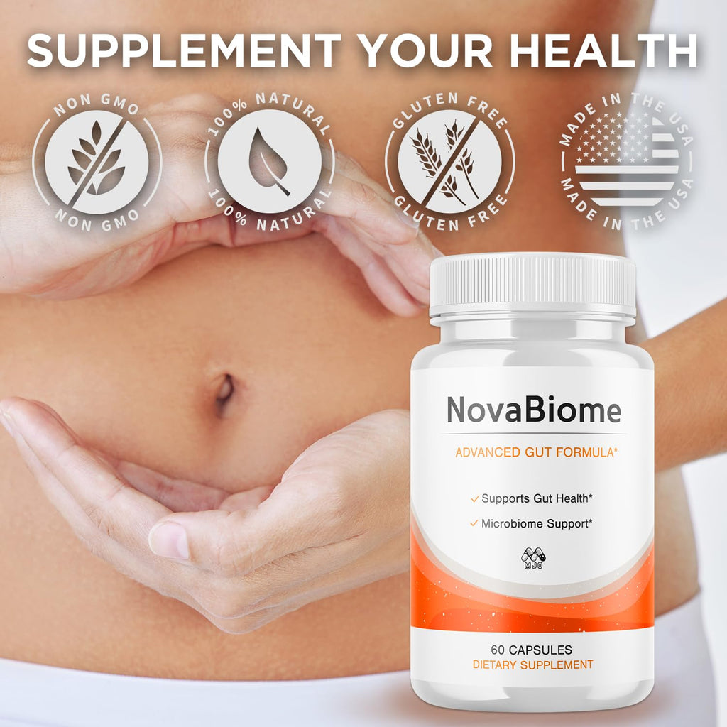 (5 Pack) NovaBiome Capsules, Official NovaBiome Pills with All Natural Ingredients, Advanced Formula Probiotic Skin and Health Support, Maximum Strength Supplement for Overall Wellness (300 Capsules)