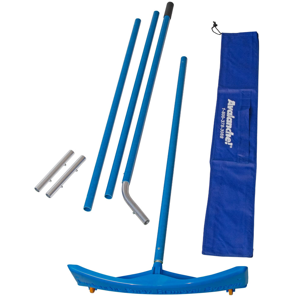 Avalanche! Snow Roof Rake for Flat Roofs Big Rig Rake 2000: Snow Removal from Flat Roofs for Clearing Trucks, Trailers, Mobile Homes, RV's and Other Flat Rooftops. 24 Inch Wide Head with Wheels