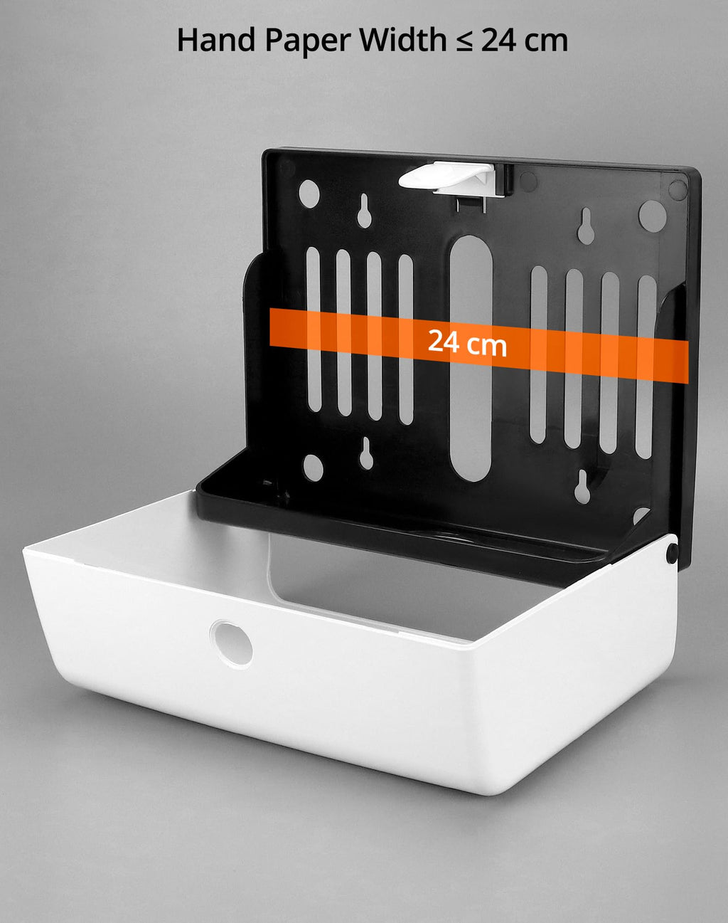 QWORK Wall Mount Paper Towel Dispenser 2 Pack – Tri-Fold Holder with Lock for Bathroom, Kitchen & Office