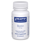 Pure Encapsulations Biotin 8 mg - B Vitamin Supplement to Aid Stress Relief, Hair, Skin & Nail Strengthening, Metabolism, Carbohydrate Support & Nervous System* - with Premium Biotin - 60 Capsules