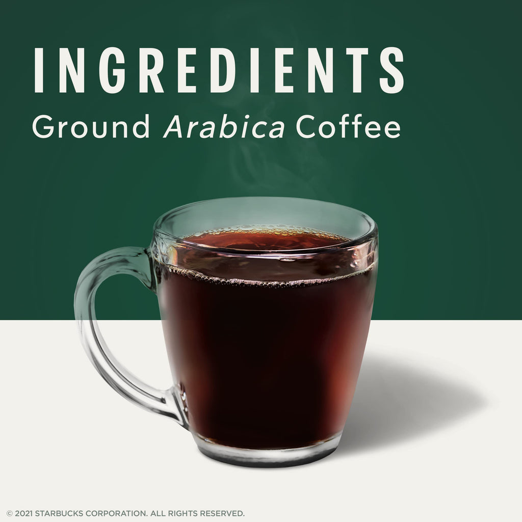 Starbucks K-Cup Coffee Pods, Medium Roast Hot or Iced Coffee, Pike Place Roast, 96 Keurig Pods