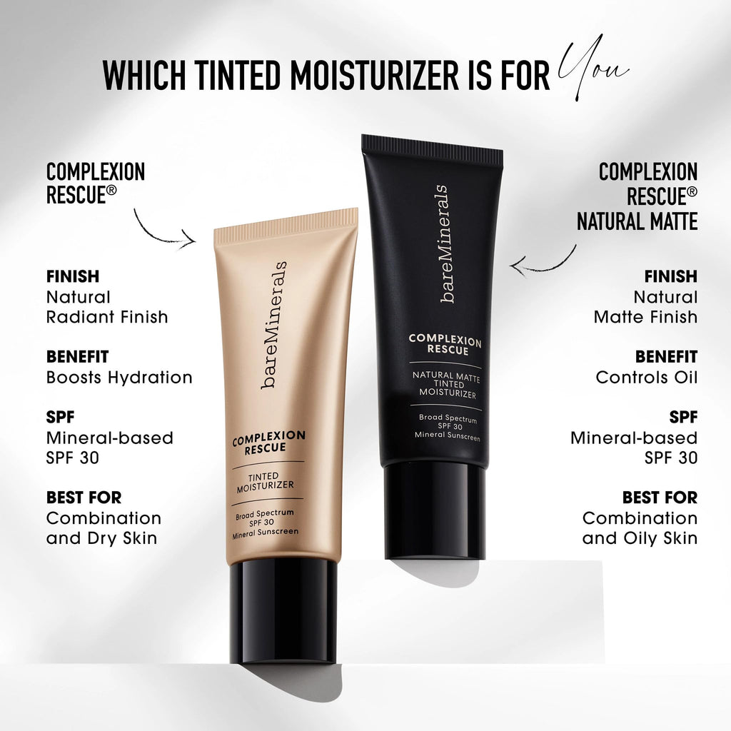 Complexion Rescue Natural Matte Tinted Moisturizer, Birch 1.5, Vegan, Cruelty-Free & Dermatologist-Tested