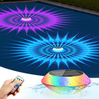 2026 Upgrade Solar Powered Floating Pool Lights(1 Pack), 1800mAh Pool Lights That Float with Remote, 42 Lighting, Timer Function, IP68 Waterproof for Inground/Above Ground Pool, Pool Party, Bathtub