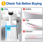 Adjustable Bathtub Safety Rail with Double Grip, 14–18 Inch Height Shower Grab Bar for Seniors, Elderly & Disabled, Non-Slip Tub Side Bar Clamp for Bathroom Support