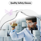 Salfboy Clear Safety Glasses for Men and Women Eye Protection Bulk Protective Eyewear ANSI Z87.1 Scratch-Resistant Lens