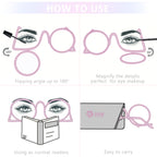 JOOX Makeup Reading Glasses for Women Large Magnifying Cosmetic Readers Make Up Eyeglasses +3.5