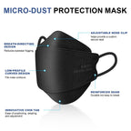 KN95 Face Mask Disposable Adults - 100 Pack 5 Layer Protection Adjustable KN95 Mask Breathable Comfortable Respirator Women Men KN95 Face Mask Individually Wrapped