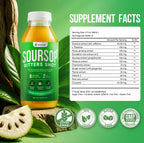 NutraPeaks Soursop Bitters Liquid Immunity + Energy Shots, 16 fl oz, 2 Pack