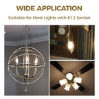 Hizashi E12 LED Bulb Dimmable, 3000K 40W Eq Candelabra Light Bulbs, 24Pack