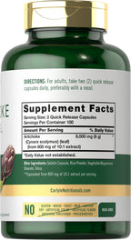 Carlyle Artichoke Extract Capsules | 200 Count | Non-GMO, Gluten Free Supplement