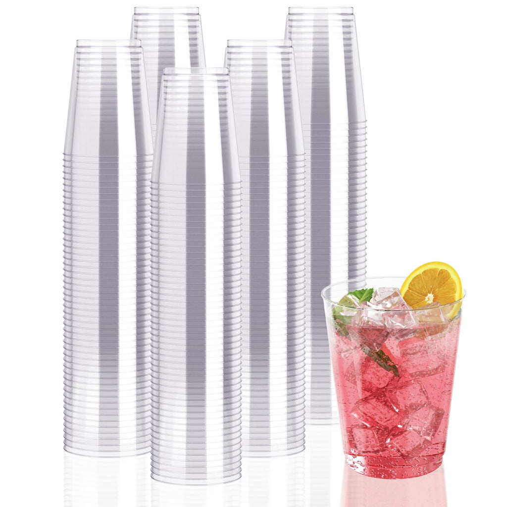 JollyPack 300 Pack 10 OZ Disposable Clear Plastic Cups