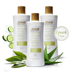 RAW SUGAR Green Tea Aloe Soother Gentle & Hydrating Body Wash, 20 Fl Oz (Pack of 3), Gentle & Soothing Bath & Shower Gel, Sensitive Skin-Friendly, Vegan, Formulated without SLS/SLES & Parabens