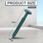 Blulu 36 Pcs 3 Inch Vinyl Shutter Fastener Window Panel Peg Lok Pin Pegs Screws Shutter Spikes Anchor (Forest Green)