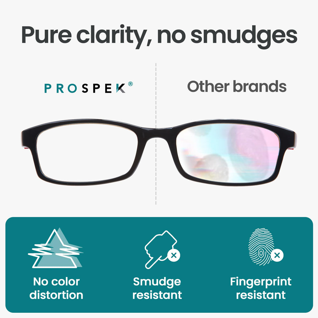 PROSPEK Blue Light Reading Glasses for Men and Women, Computer Reading Glasses 1.75 with Blue Light Protection and Clear Lens, Anti Eyestrain Glasses