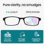 PROSPEK Blue Light Reading Glasses for Men and Women, Computer Reading Glasses 1.75 with Blue Light Protection and Clear Lens, Anti Eyestrain Glasses