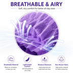 Disposable Bouffant Caps, 21inches Hair Net, Elastic Dust Cap for Food Service, Kitchen Head Cover (Purple)