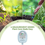 4-in-1 Soil Moisture Meter, Moisture Meter for Plants, Soil Ph Meter, Tester for Moist, Light, Nutrients, pH, Great for Garden, Lawn, Farm, Indoor & Outdoor Use，No Battery Required, Blue