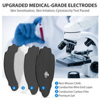 TENS Unit Electrode Pads NURSAL 20 Pack 3.5mm Snap EMS Replacement Pads for Electrotherapy Reuse More Than 30 Times, Compatible with MEDVICE,Belifu TENS Machine