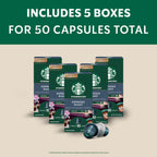 Starbucks by Nespresso Original, Dark Roast Espresso, 50-count