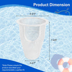 91110040 Pump Basket Replacement for Pen tair Whisperflo Intelliflo Pumps, Filter Basket Compatible with IntelliFlo VF VS+SVRS I1 Variable Speed Pump, WhisperFlo Pump Skimmer, Replace 070387, 2 Pack