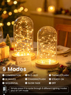 2 Pack Fairy Lights Plug in 99FT 300 LED Christmas String lights Warm White