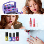 56 Pcs Kids Makeup Set for Girls, Washable Real Cosmetic Toddler Makeup Kit