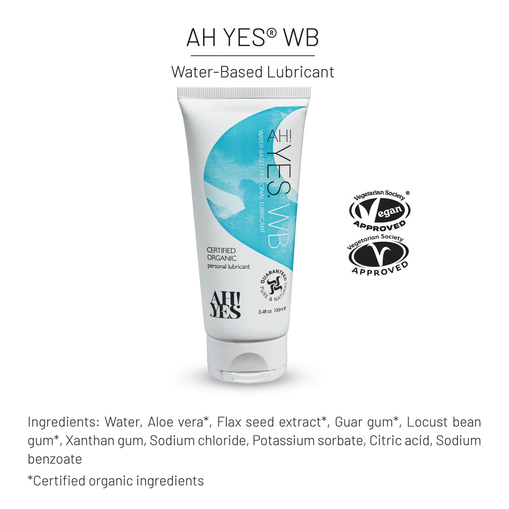 AH! YES® Double Glide Lubricant Bundle | Water-Based & Plant Oil-Based Lubricants | Certified Organic, Long-Lasting & Hydrating | Natural Lubricants (WB, 3.4fl oz + OB, 4.7fl oz)