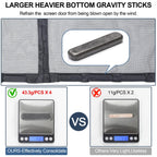 Reversible Side Opening Wide Magnetic Screen Door for Sliding & French Door