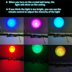 axolotl lamp,3.15 inch 3D K9 Crystal Ball Axolotl Night Light with Wooden Base,16 colors change,remote control,color box,Birthday Christmas axolotl Gift