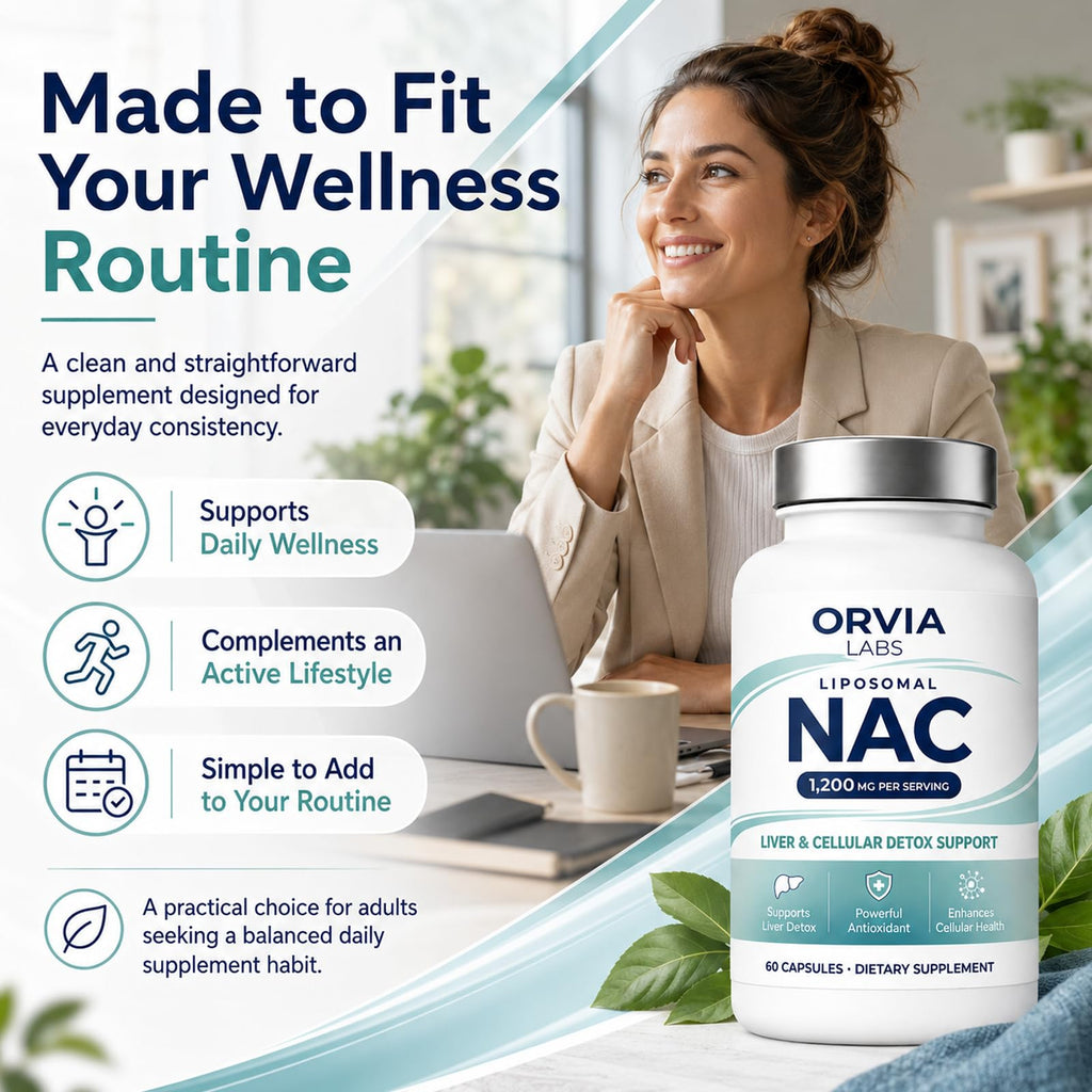 Hyuikiu ORVIA Labs Liposomal NAC Supplement, 60 Capsules