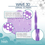 Fresh Products Wave 3D Urinal Screen Deodorizer, Fabulous, 10 packs