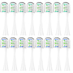 Replacement Toothbrush Heads for Philips Sonicare - 16 Pack Soft Gentle Bristles Compatible with Most Sonicare Click-On Electric Toothbrushes (White)