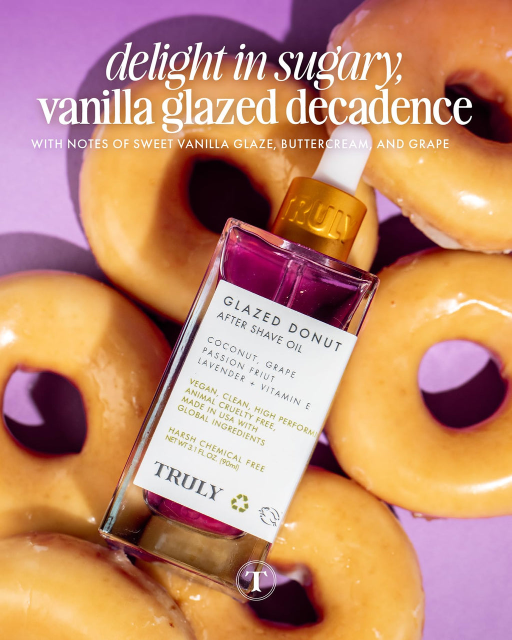 Truly Beauty Glazed Donut After Shave Oil Jumbo