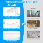 [2 PACK] UPGRADED 242126602 Refrigerator Door Bin Shelf Replacement For Frigidaire Door Shelf Replacement -LFSS2612TF0 LFSS2612TF4 Frigidaire Door Bin Bottom Shelf Parts 2421266 PS12364199 Shelves