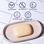 Dermisa Sulfur Bar Soap with Aloe Vera, Helps to Cleanse Oily Acne-Prone Skin and Unclog Pores, Contains Sulfur & Aloe Vera, No Parabens, No Animal Testing, 3 oz (Pack of 3)