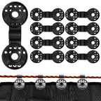 100PCS Shade Cloth Clips with Lock Grip, Heavy Duty Round Plastic Clips for Windproof Awning, Sun Shade Net, Garden Greenhouse and Anti Bird Netting