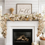Fall Decorations for Home - 6Ft Autumn Maples Leaf Pumpkin Berry Garland