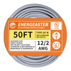 Energeaster 12/2 UF-B 50FT Solid Underground Feeder Direct Burial Cable