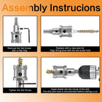 4-3/4" TCT Hole Saws for Hard Metal, Heavy Duty 120mm Tungsten Carbide Tipped Hole Cutters Set with Spring-Loaded Pilot Drill Bits for Stainless Steel, Metal, Iron, and Plastic.