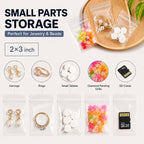 200Pcs Small Plastic Bags for Pill 2 x 3 Inches | Small Zip Bags for Pills