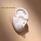 Sterling Silver Ear Cuffs Non Piercing Fake Conch Cuff Earrings for Women