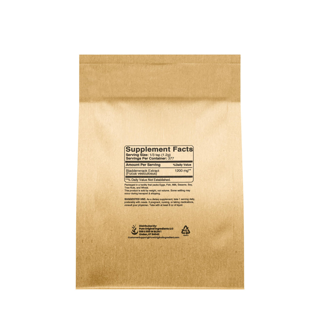 Pure Original Ingredients Bladderwrack Powder (1lb) Fucus Vesiculosus, Herbal Supplement